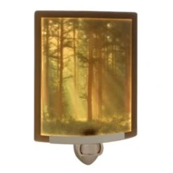 Woodland Sunbeams Curved Panel Lithophane Nightlight