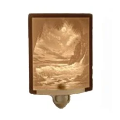 Tropical Moonlight Curved Panel Lithophane Nightlight