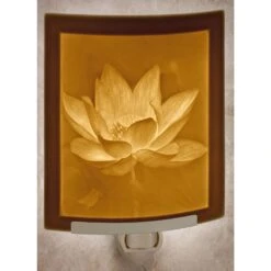 Lotus Flower Curved Panel Lithophane Nightlight