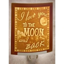 Love You To The Moon Curved Panel Lithophane Nightlight