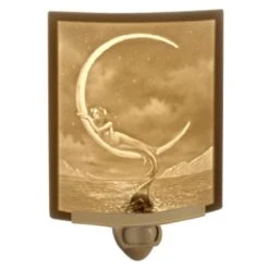 Mermaid & Moon Curved Panel Lithophane Nightlight