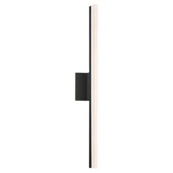 Stiletto LED Satin Black LED Bathroom Light - Vertical Mounting Only
