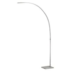 Adesso Home Sonic Brushed Steel LED Arc Lamp