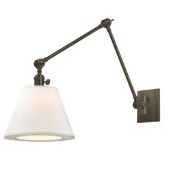 Hillsdale Old Bronze Swing Arm Lamp By Hudson Valley Lighting