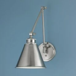 Norwell Lighting Aidan Brush Nickel Swing Arm Lamp