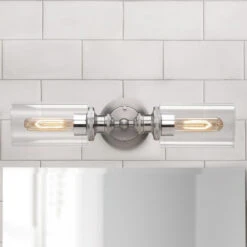 Archives 18.50-Inch Vanity Light In Antique Nickel & Polished Nickel By Progress Lighting