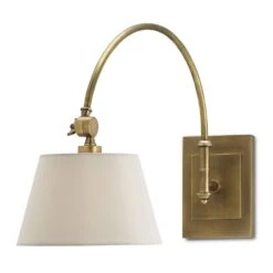 Currey And Company Ashby Antique Brass Swing Arm Lamp