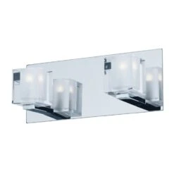 Blocs LED Polished Chrome Bathroom Light By ET2 Lighting