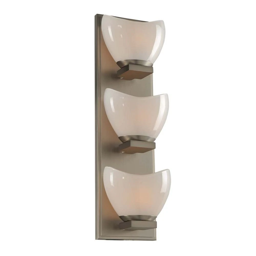 Kalco Vero Satin Nickel Vertical Bathroom Light