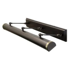 House Of Troy Steamer Mahogany Bronze / Antique Brass LED Picture Light