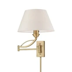 Elk Lighting Elysburg French Brass Swing Arm Lamp