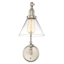 Drake Satin Nickel Sconce By Savoy House