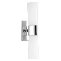 2-Light Vertical Bathroom Light In Polished Chrome By Progress Lighting