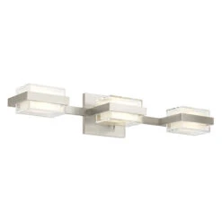 Visual Comfort Modern Collection Sean Lavin Kamden Satin Nickel LED Vertical Bathroom Light