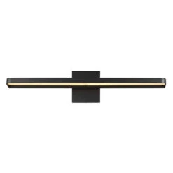 Banda 24-Inch LED Bath Light In Matte Black By Visual Comfort Modern