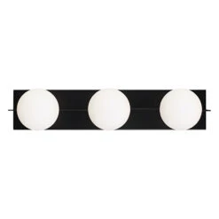 Visual Comfort Modern Collection Sean Lavin Orbel Matte Black LED Vertical Bathroom Light