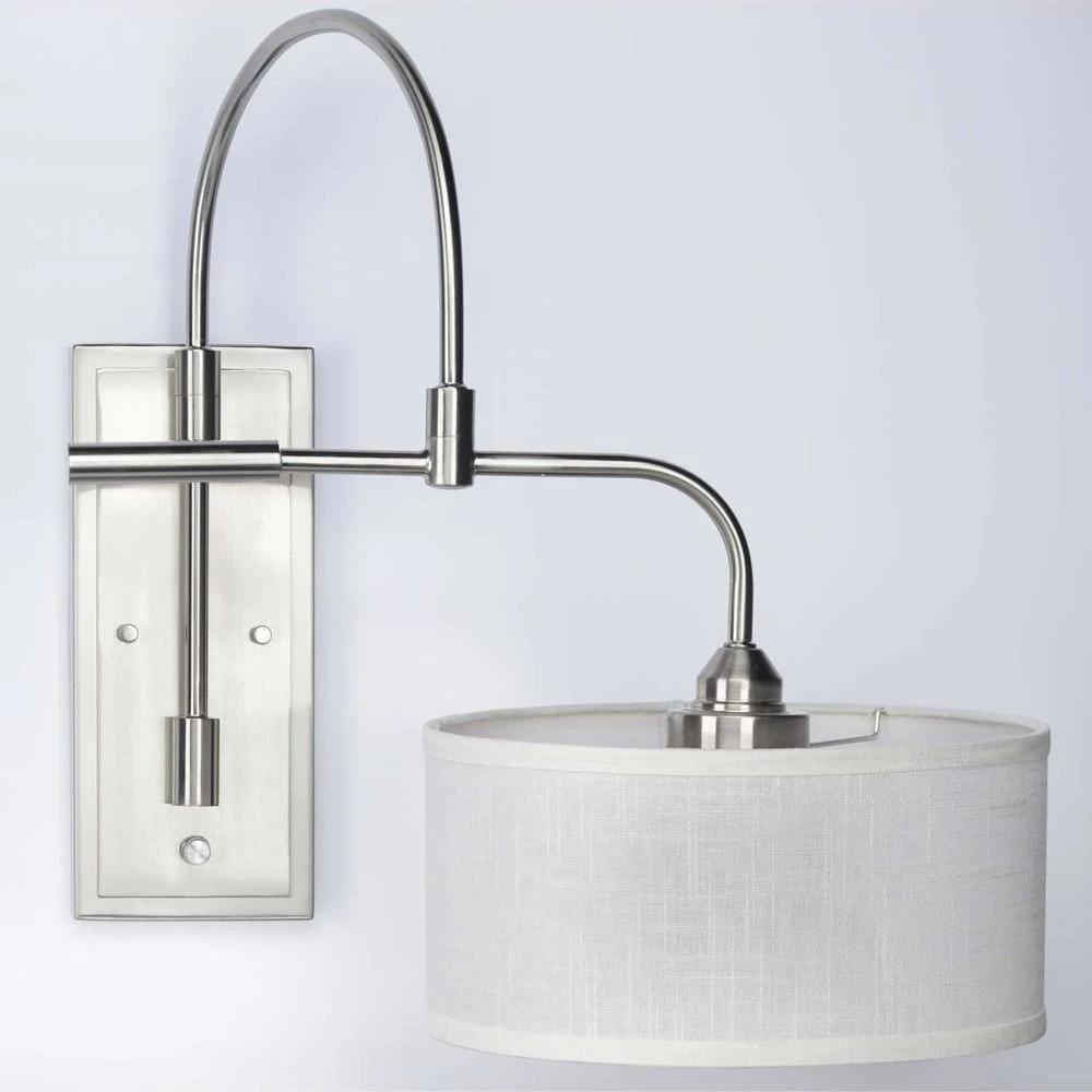 Kempsey Brushed Nickel Swing Arm Lamp By Progress Lighting - Image 7