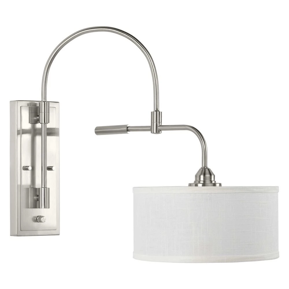 Kempsey Brushed Nickel Swing Arm Lamp By Progress Lighting - Image 2