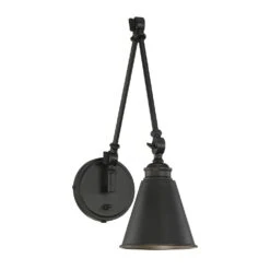 Morland Matte Black Wall Sconce By Savoy House