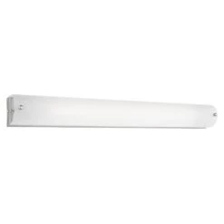 Modern Chrome LED Sconce With White Opal Shade 3000K 1260LM