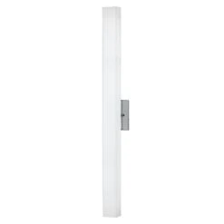 Modern Brushed Nickel LED Sconce With White Shade 3000K 2460LM