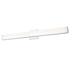Modern Chrome LED Bathroom Light With White Shade 3000K 2442LM