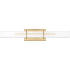 Gemini 28.25-Inch LED Vanity Light In Aged Brass By Quoizel Lighting