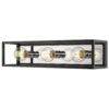 Z-Lite Kube Matte Black & Chrome Vertical Bathroom Light