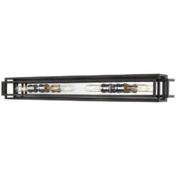 Z-Lite Titania Black & Chrome Vertical Bathroom Light