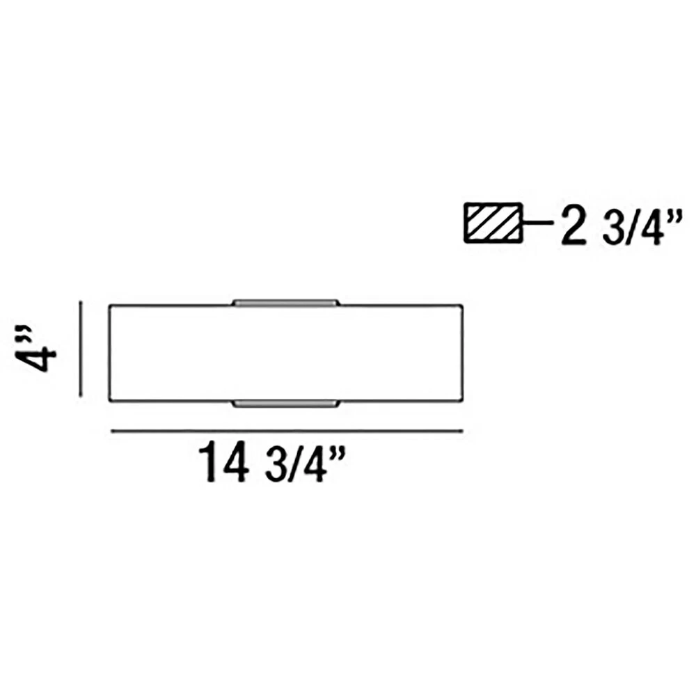 Expo 15-Inch LED Bath Light In Aluminum By Eurofase Lighting - Image 3