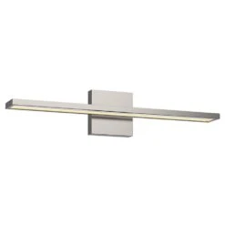 Brio 24.5-Inch LED Angular Bathroom Light In Brushed Nickel