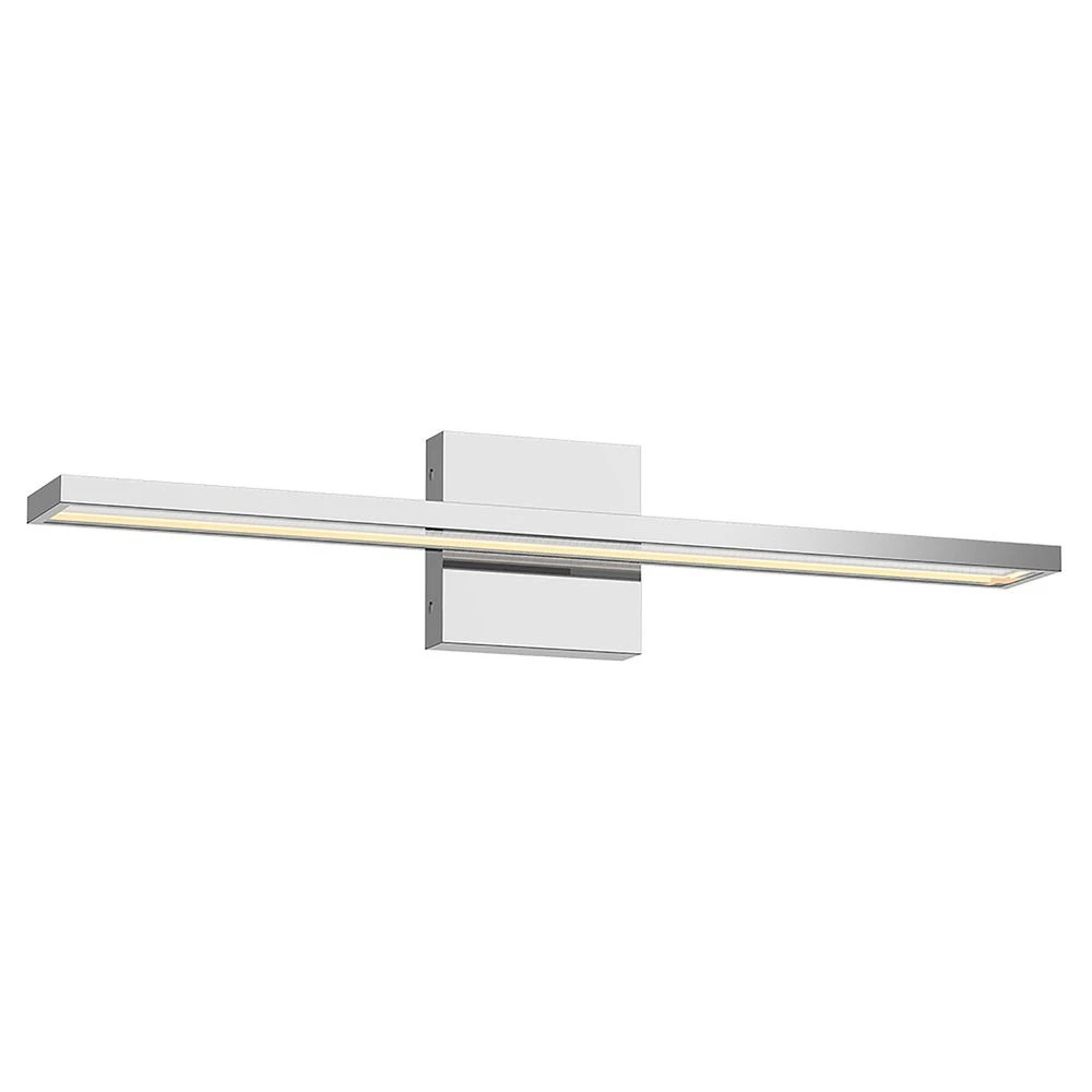 Brio 24.5-Inch LED Angular Bathroom Light In Chrome