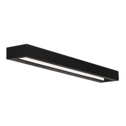 Modern Forms Open Bar Black LED Vertical Bathroom Light