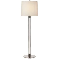 Aerin Riga Buffet Lamp In Crystal & Polished Nickel By Visual Comfort Signature