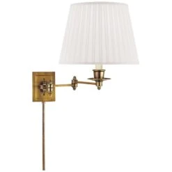 Studio VC Triple Swing Arm Lamp In Antique Brass By Visual Comfort Signature