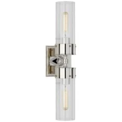 Thomas OBrien Marais Bath Sconce In Polished Nickel By Visual Comfort Signature