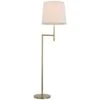 Barbara Barry Clarion Bridge Arm Lamp In Soft Brass By Visual Comfort Signature
