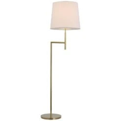 Barbara Barry Clarion Bridge Arm Lamp In Soft Brass By Visual Comfort Signature