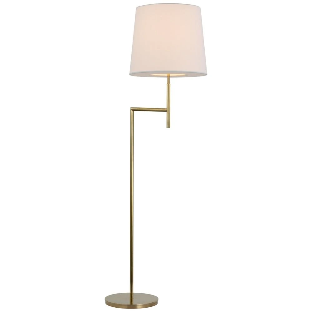 Barbara Barry Clarion Bridge Arm Lamp In Soft Brass By Visual Comfort Signature