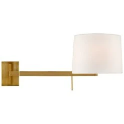 Barbara Barry Sweep Left Sconce In Soft Brass By Visual Comfort Signature