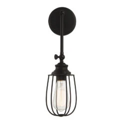 11-Inch High Adjustable Wall Sconce In Matte Black By Meridian