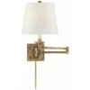 Visual Comfort Signature Collection Suzanne Kasler Griffith Gilded Iron Swing Arm Lamp