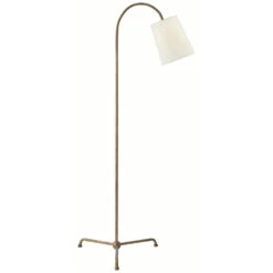 Visual Comfort Signature Collection Mia Gilded Iron Floor Lamp With Conical Shade