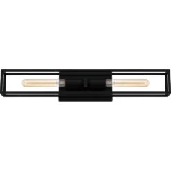 Quoizel Lighting Leighton Matte Black Vertical Bathroom Light
