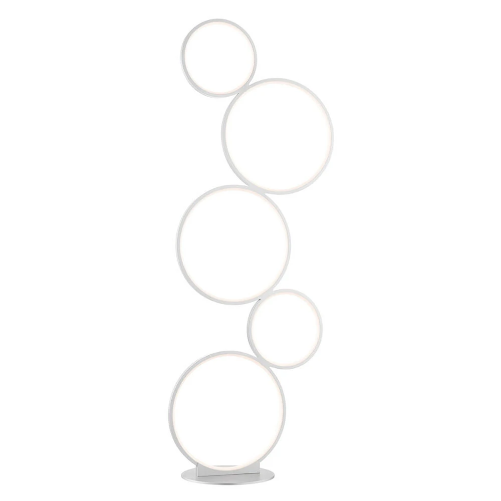 Fedora 44.75-Inch LED Floor Lamp In White By Lite Source