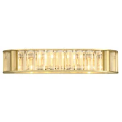 Crystorama Lighting Libby Langdon Farris Aged Brass Vertical Bathroom Light