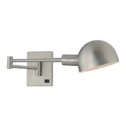 P3 Swing Arm Lamp In Matte Brushed Nickel By George Kovacs