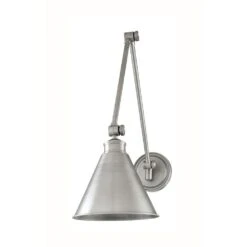 Exeter Swing Arm Lamp In Antique Nickel By Hudson Valley Lighting