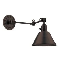 Garden City Swing Arm Lamp In Old Bronze By Hudson Valley Lighting