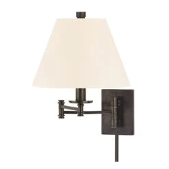 Claremont Old Bronze Swing Arm Lamp By Hudson Valley Lighting